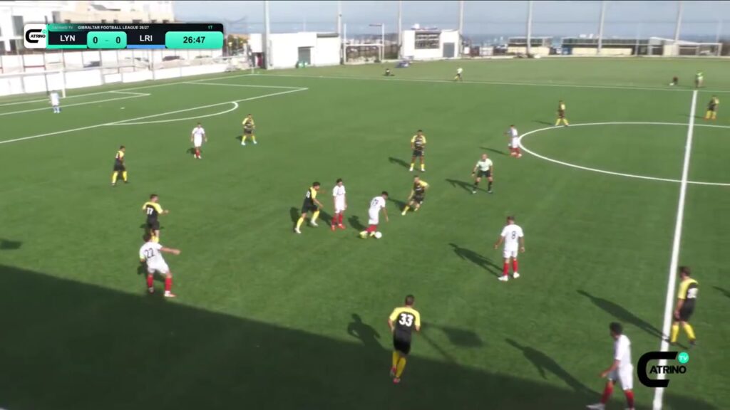 Lincoln Red Imps tijdens een eerdere wedstrijd op Gibraltar
