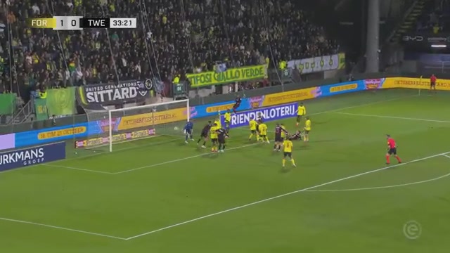 Fortuna Sittard en FC Twente in actie