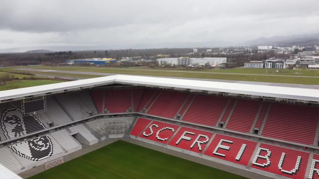 Het Europa-Park Stadion van SC Freiburg