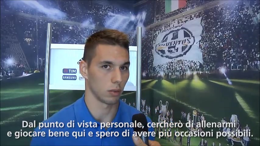 Marko Pjaca tijdens een eerder interview bij Juventus