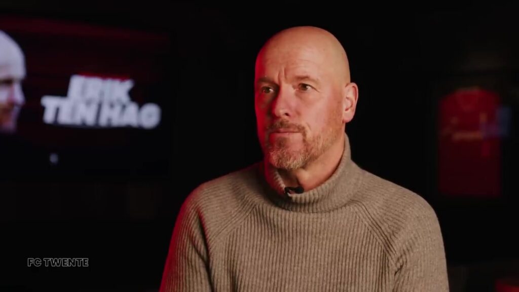 Erik ten Hag tijdens een eerder interview.