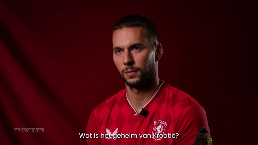 Marko Pjaca tijdens een eerder interview bij FC Twente