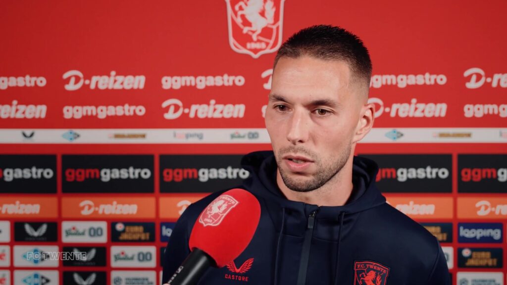 Marko Pjaca tijdens een eerder interview bij FC Twente.